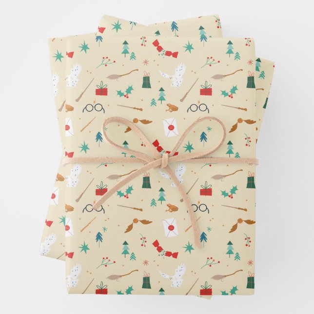 Feuille De Papier Cadeau Harry Potter | Motif d'icône de vacances (En situation)