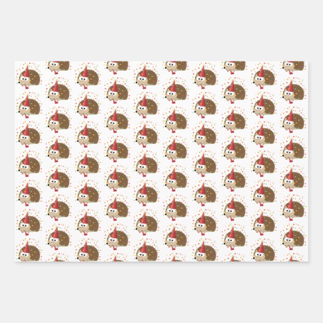 Feuille De Papier Cadeau Hedgehog (Devant)