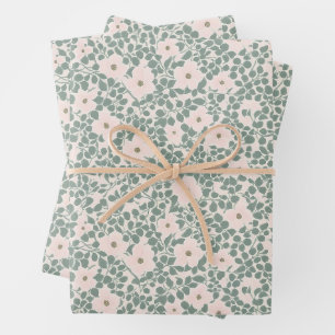 Feuille De Papier Cadeau Hippie Boho Floral