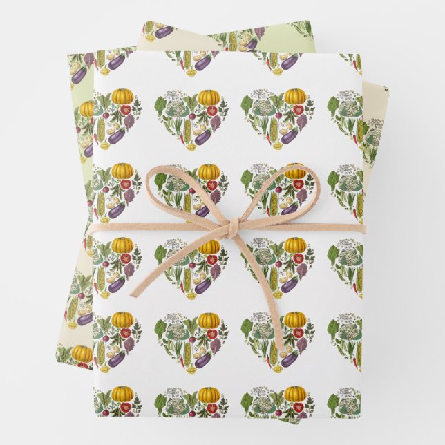 Feuille De Papier Cadeau Hobby Garden Végétation Coeur croissant (En situation)