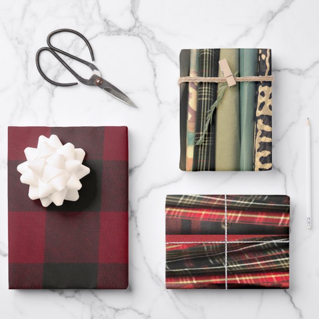 Feuille De Papier Cadeau Holiday (Recto)