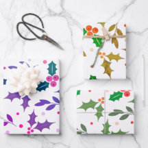 Holly Berry Noël Motif sans couture
