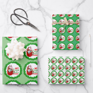 Feuille De Papier Cadeau Hot Cocaca Christmas Movies Gnome Ensemble de enve