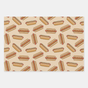 Feuille De Papier Cadeau Hot dog
