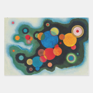 Feuille De Papier Cadeau Huile Abstraite de Kandinsky Deepened Impulse sur 