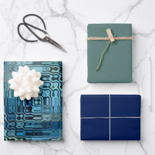 Feuille De Papier Cadeau Ice Blue Wonder