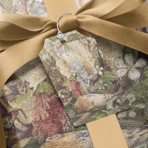 Feuille De Papier Cadeau Imaginaire vintage Art Fairy Wrapper