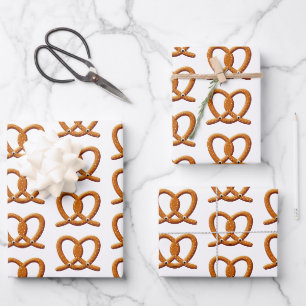 Feuille De Papier Cadeau Imprimantes de dessin Cute Pretzel
