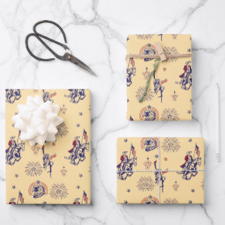 Feuille De Papier Cadeau Indépendance du 4 juillet