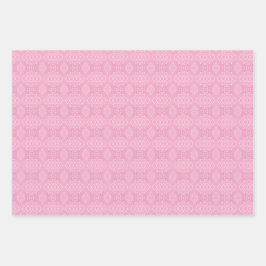 FEUILLE DE PAPIER CADEAU INTRIQUER MOTIFS BLEU BLEU ROSE