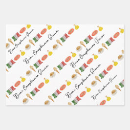 Feuille De Papier Cadeau Italien Joyeux Anniversaire, Acheter Acheteur cade