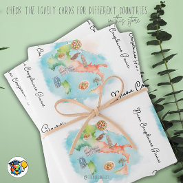 Feuille De Papier Cadeau Italien Joyeux Anniversaire, Buon Compleanno papie