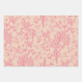 Feuille De Papier Cadeau Jardin Grasmere Vintage Motif botanique moderne