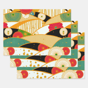 Feuille De Papier Cadeau Jardin magique Abstrait