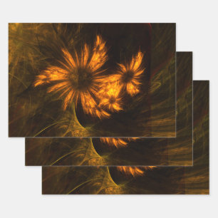 Feuille De Papier Cadeau Jardin mystique Art Abstrait