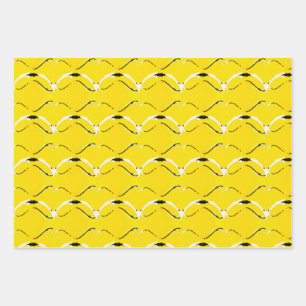 Feuille De Papier Cadeau Jaune positif