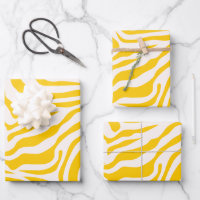 Jaune zèbre rayures Preppy Wild Poster de animal