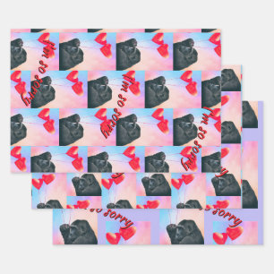 Feuille De Papier Cadeau "Je suis désolé,