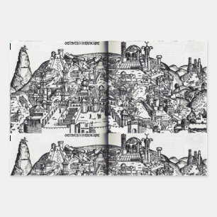 Feuille De Papier Cadeau Jérusalem pendant le règne de Salomon