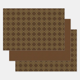 Feuille De Papier Cadeau Jeu de papiers d'enveloppement d'icônes d'action d