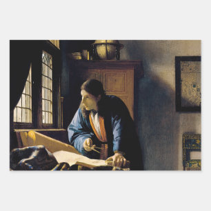 Feuille De Papier Cadeau Johannes Vermeer - Le géographe
