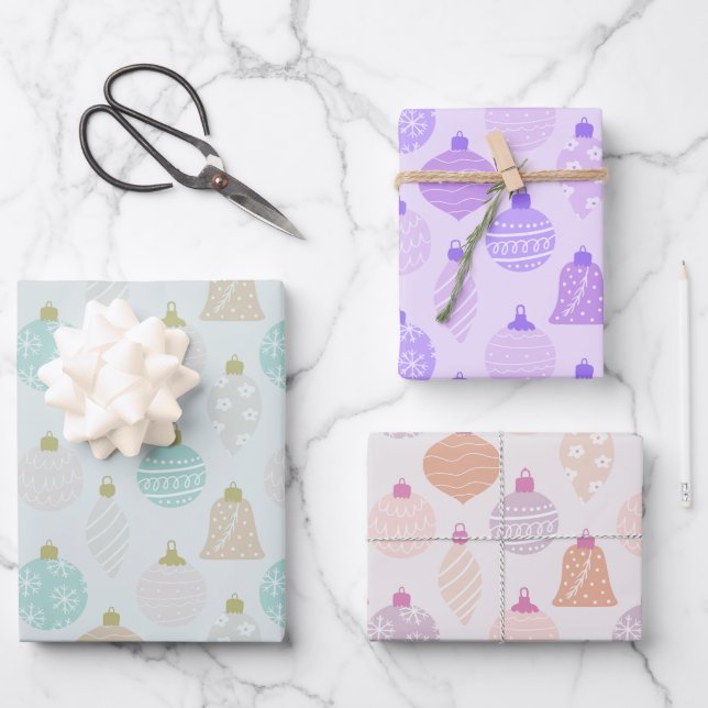 Feuille De Papier Cadeau Joli et mignon Noël (Recto)