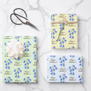 Feuille De Papier Cadeau Jolies Jacinthes