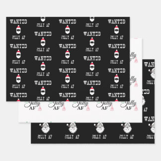 Feuille De Papier Cadeau Jolly AF Funny Christmas Set