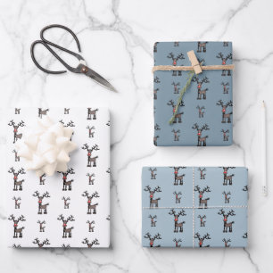 Feuille De Papier Cadeau Jory Stressmas avec Rudolph