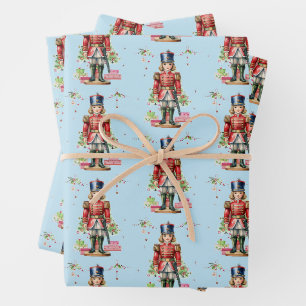 Feuille De Papier Cadeau Jouet Soldat Arbre de Noël