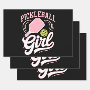 Feuille De Papier Cadeau Joueuse de Pickleball Fille