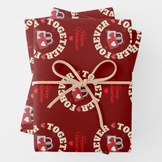 Feuille De Papier Cadeau Jour de la Saint Valentin