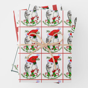 Feuille De Papier Cadeau Jour de Noël à Père Noël