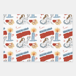 Feuille De Papier Cadeau Journal Scrapbook de Ballerine Fantaisiste