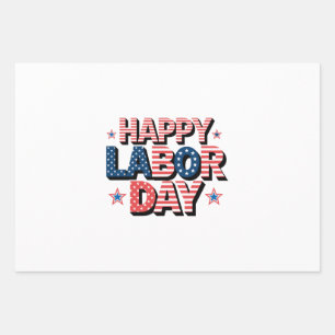 Feuille De Papier Cadeau journée du travail heureuse