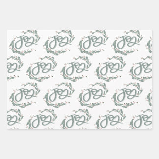 Feuille De Papier Cadeau Joy Holiday Paper