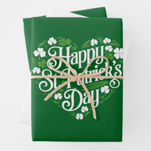 Feuille De Papier Cadeau Joyeuse Saint-Patrick 