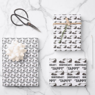 Feuille De Papier Cadeau Joyeux Anniversaire Tap Danse Enseignant Chaussure
