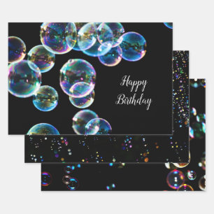 Feuille De Papier Cadeau Joyeux cadeau Anniversaire de savon