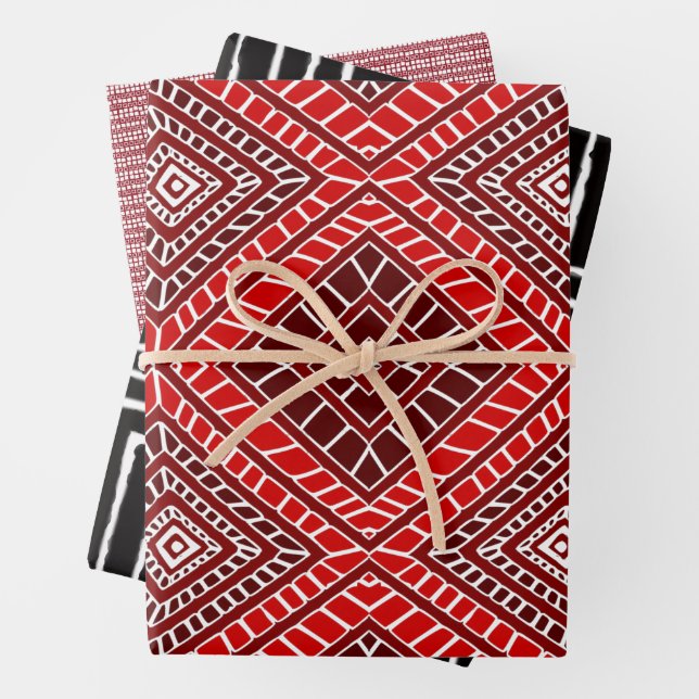 Feuille De Papier Cadeau Joyeux Kwanzaa (En situation)