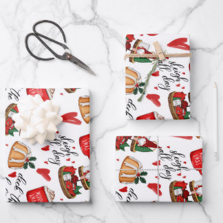 Feuille De Papier Cadeau Joyeux Noël