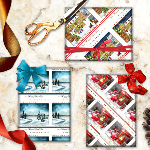 Feuille De Papier Cadeau Joyeux Noël et une bonne année