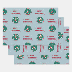 Feuille De Papier Cadeau Joyeux Noël Vilain Sweat Angel