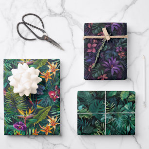 Feuille De Papier Cadeau Jungle tropicale