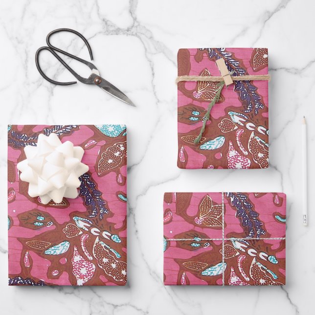Feuille De Papier Cadeau Kasia Batik (Recto)