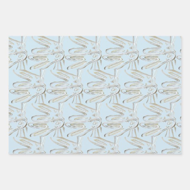 Feuille De Papier Cadeau Kendall Boggs Fine Art Pale Rabbits (Devant 2)