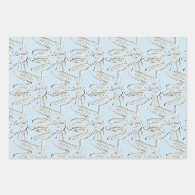 Feuille De Papier Cadeau Kendall Boggs Fine Art Pale Rabbits (Devant 2)