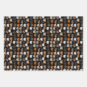 Feuille De Papier Cadeau Kitty Chats partout