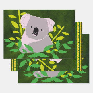 Feuille De Papier Cadeau koala