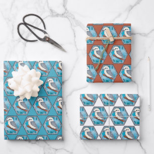Feuille De Papier Cadeau Kookaburra Bird
